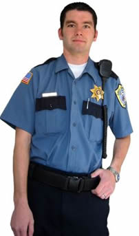 A uniformed officer
